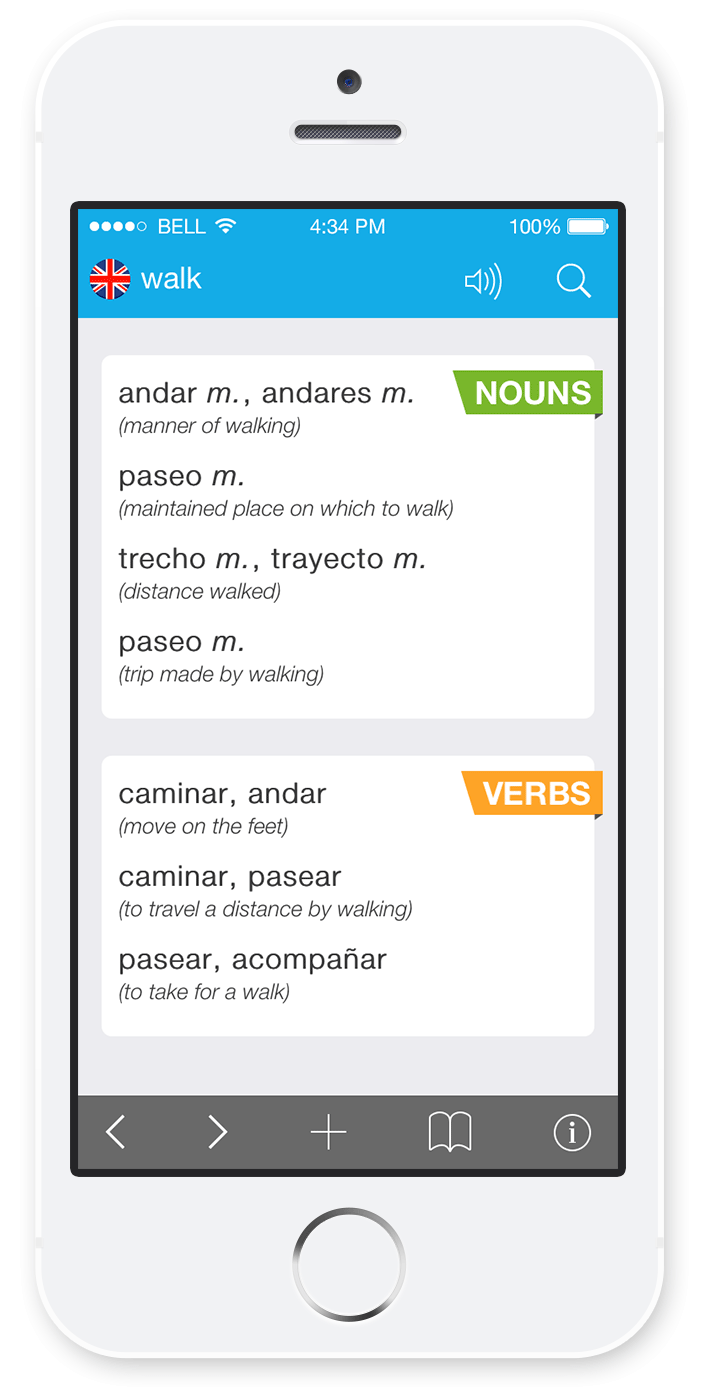 Spanish-English Dictionary screenshot